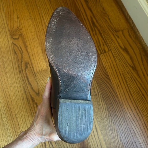 Frye Men's Brown Leather Billy Pull on Cowboy Western Boots Size 11M - Picture 12 of 15